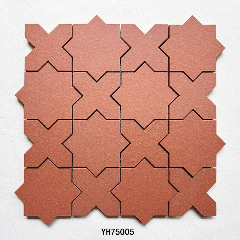 Star terracotta clay mosaic YH75005