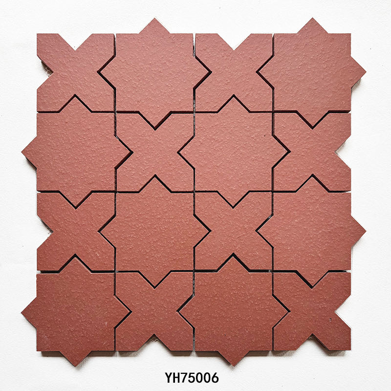 Star terracotta clay mosaic YH75006