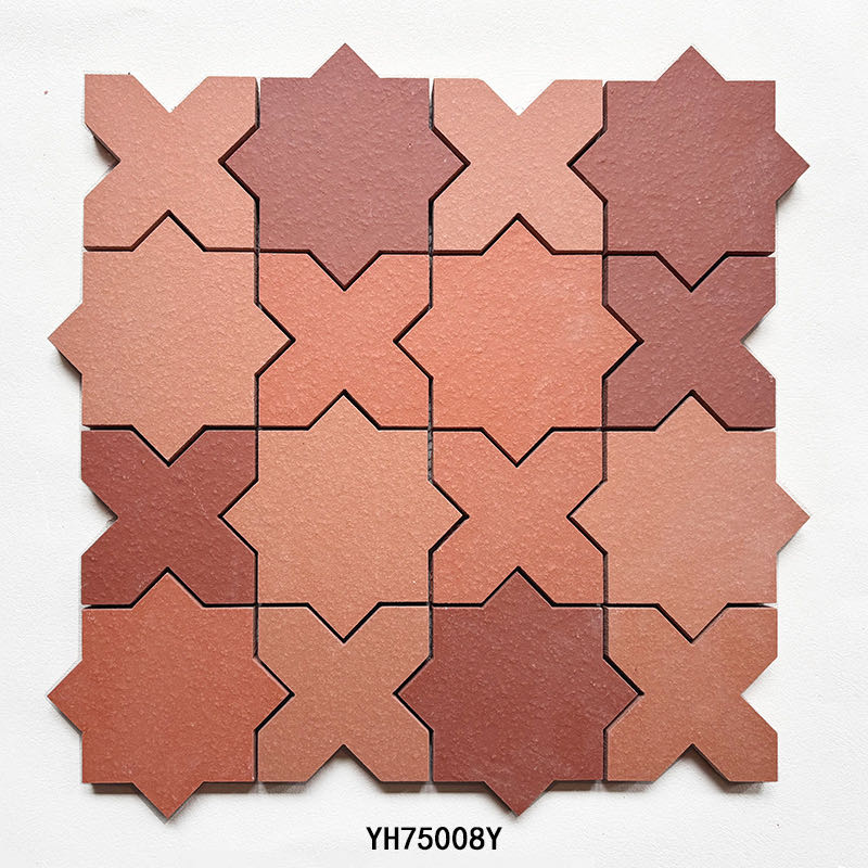 Star terracotta clay mosaic YH75008Y