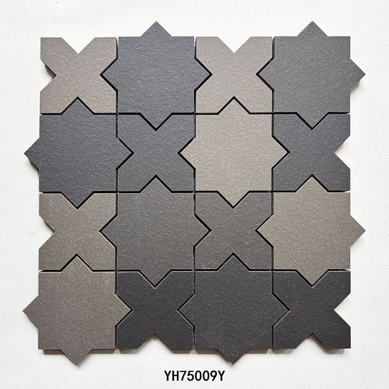 Star terracotta clay mosaic YH75009Y