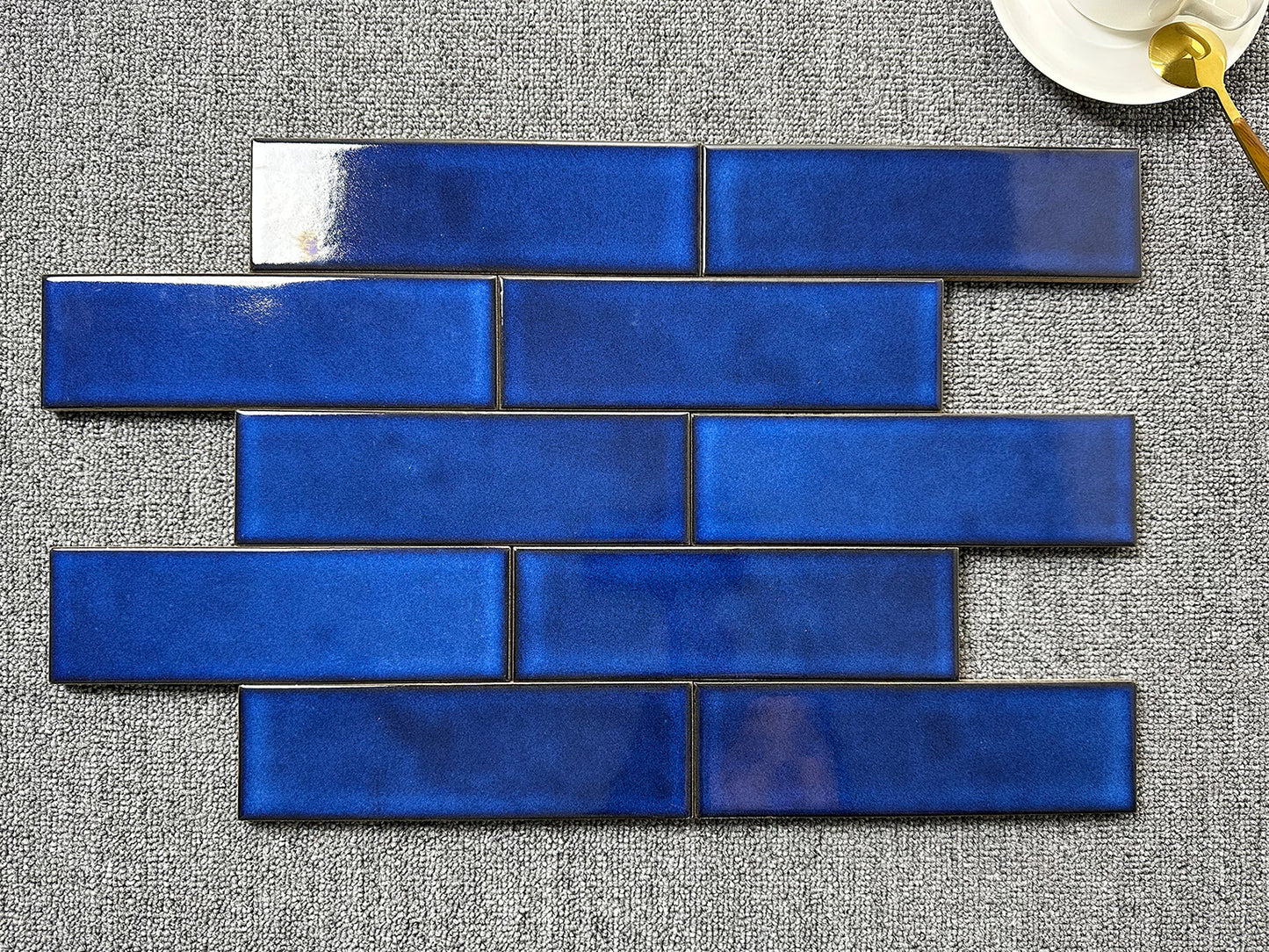 Ice Crack Kiln Change Ceramic Tiles 60x200mm - Per Square Meter - Blue Sky Gradient Finish - N-YB-62016