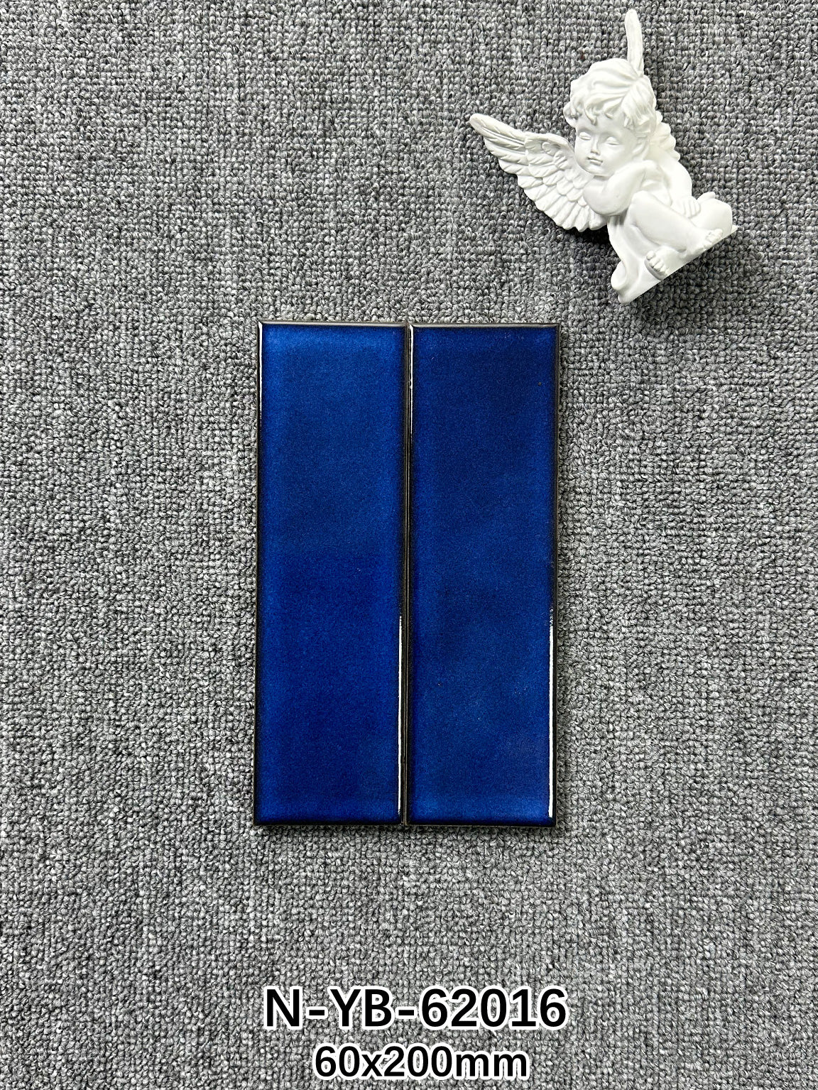 Ice Crack Kiln Change Ceramic Tiles 60x200mm - Per Square Meter - Blue Sky Gradient Finish - N-YB-62016