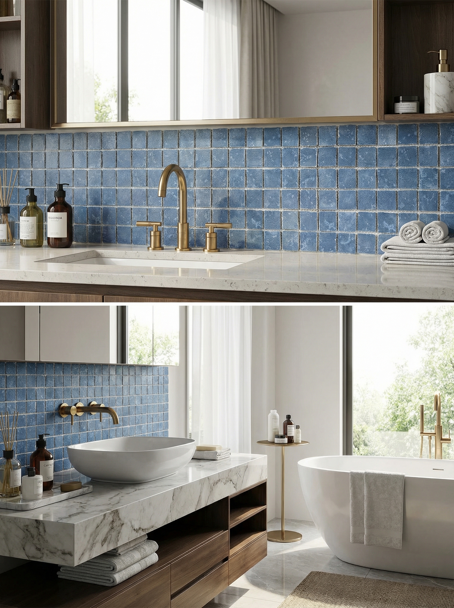 Ceramic Mosaic Tile Installed View - GR.Mosaic