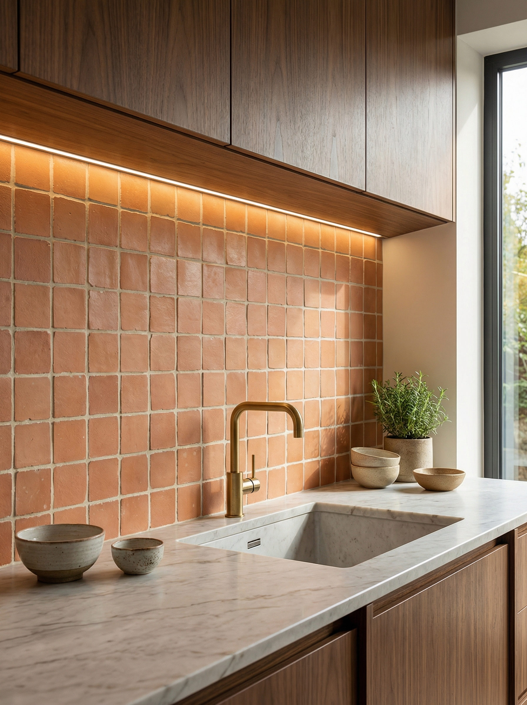 Ceramic Mosaic Tile Installed View - GR.Mosaic