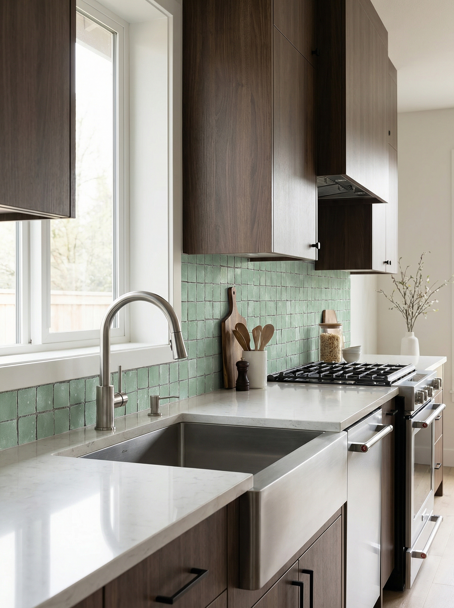 Ceramic Mosaic Tile Installed View - GR.Mosaic