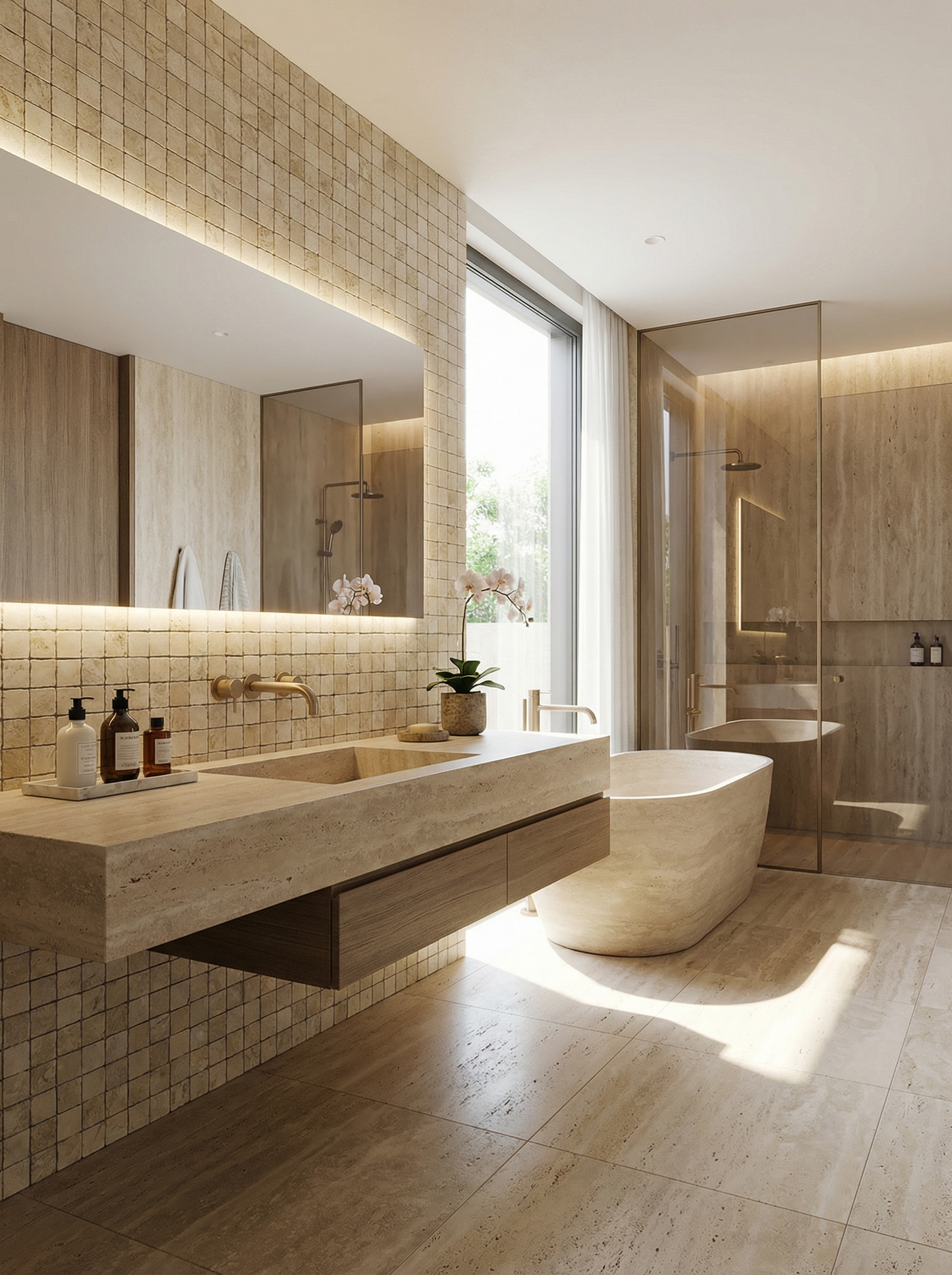 Ceramic Mosaic Tile Installed View - GR.Mosaic