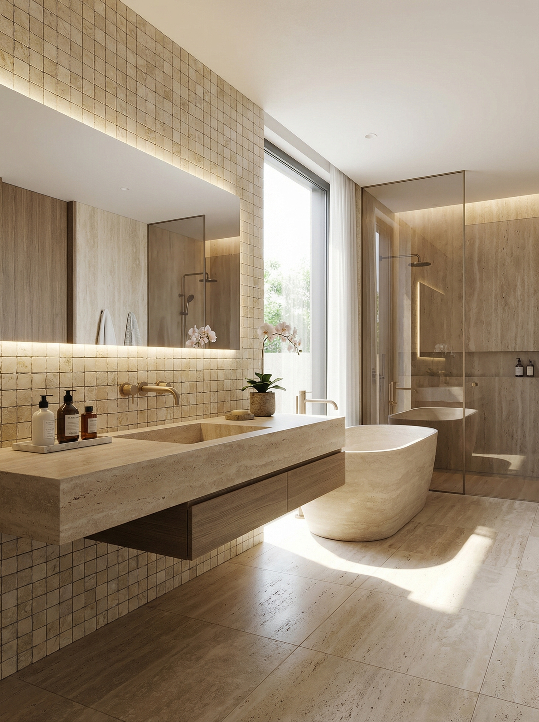 Ceramic Mosaic Tile Installed View - GR.Mosaic