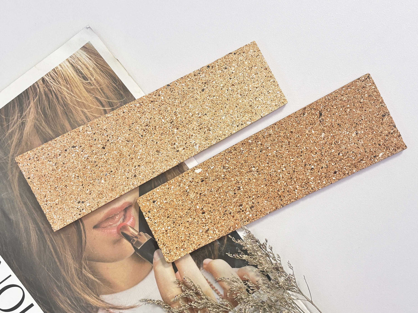 Trapezoidal Clay Brick Tiles 63x200mm - T-TTZ Series - Per Square Meter - Natural Sandy Beige Finish
