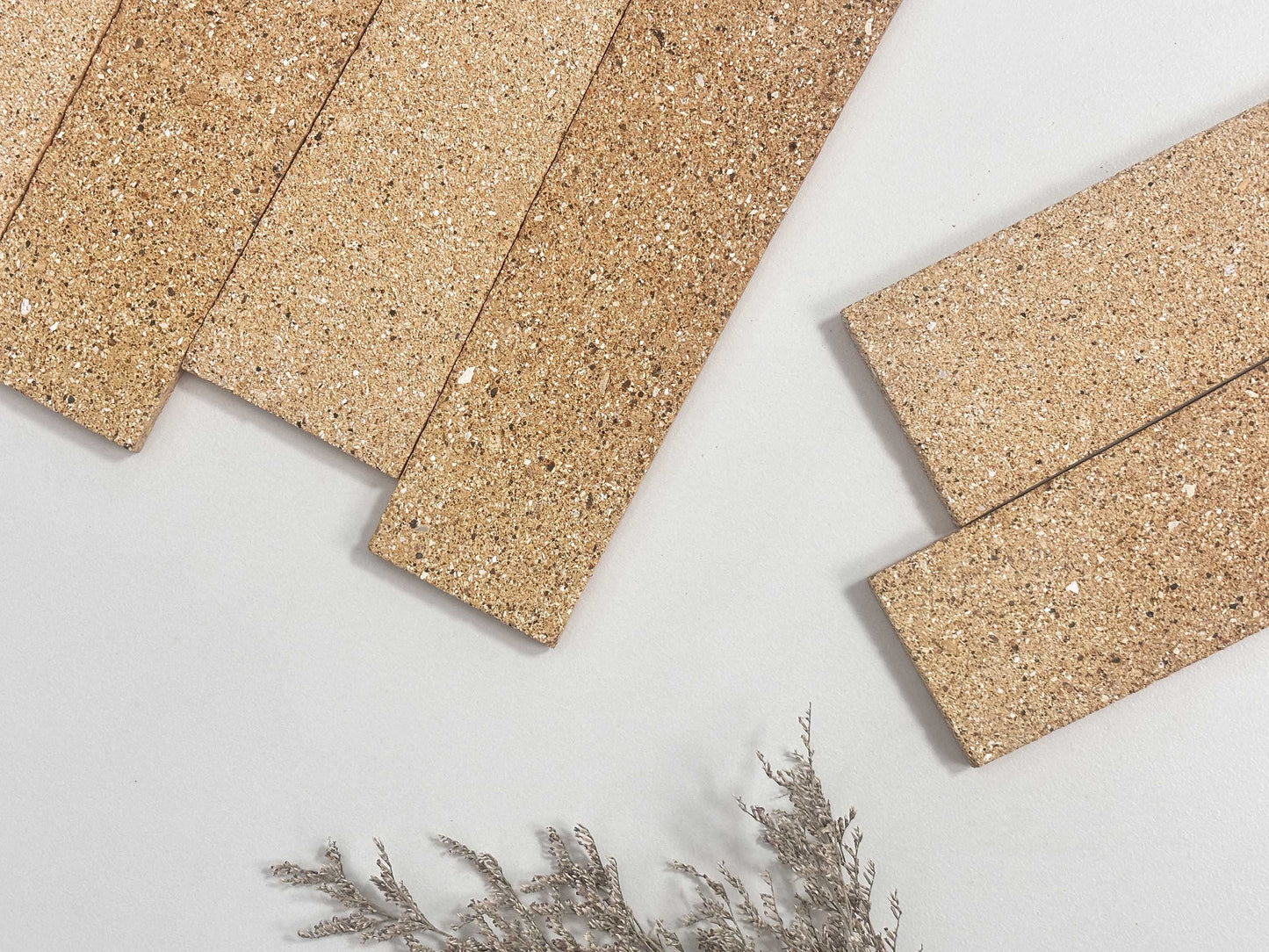 Trapezoidal Clay Brick Tiles 63x200mm - T-TTZ Series - Per Square Meter - Natural Sandy Beige Finish