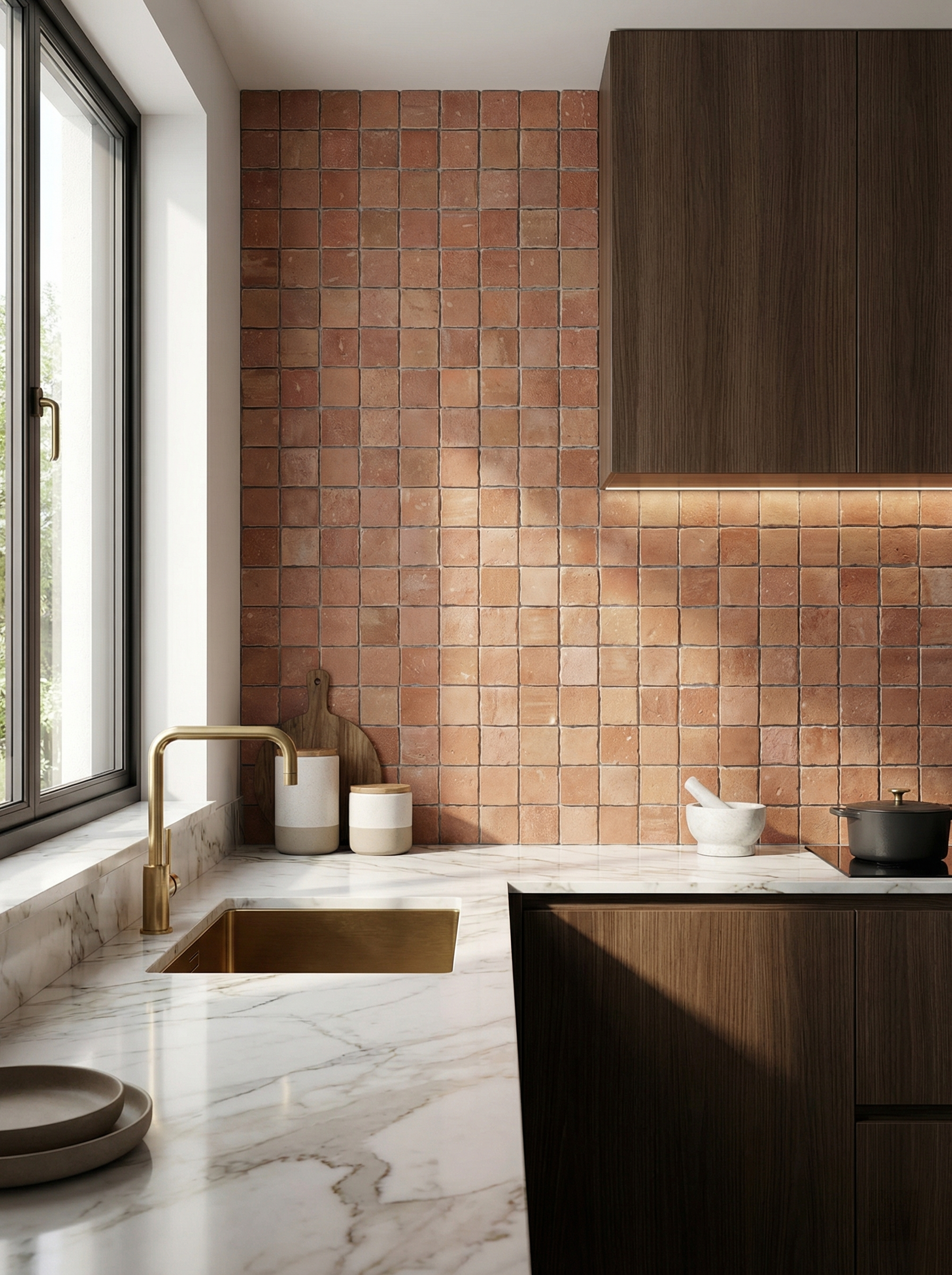 Ceramic Mosaic Tile Installed View - GR.Mosaic