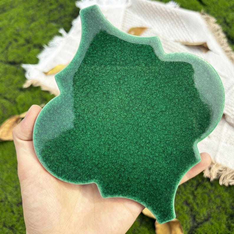 Luxury Emerald Green Moroccan Lantern Tile