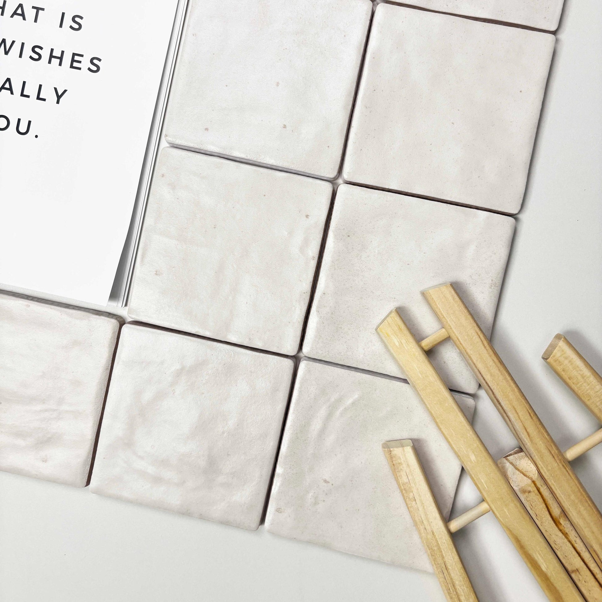 Artisan Matte Zellige Style Square Tile