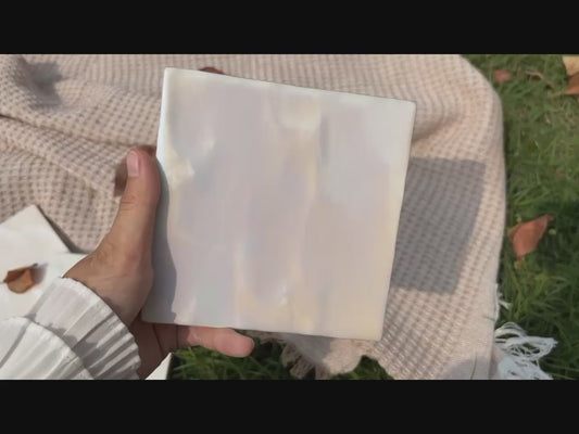 Iridescent Ceramic Tiles 132x132mm - Per Square Meter - Soft Rainbow Holographic Finish - NJ13201HC