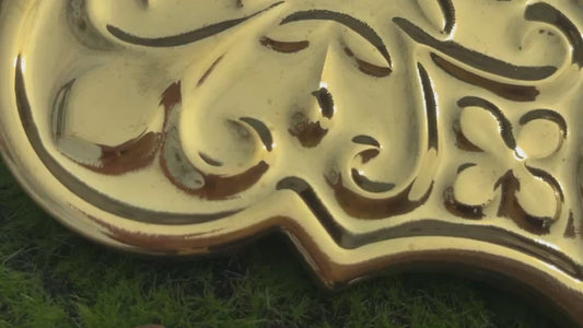 Moroccan Lantern Ceramic Tiles 150x175mm - N-DL-157504 - Per Square Meter - Luxe Gold Mirror Finish